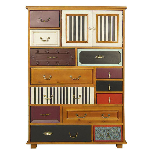 комод «gouache birch» вертикальный разноцветный в Нижневартовске