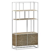 стеллаж makella new white темный дуб в Нижневартовске