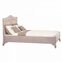 кровать деревянная двуспальная 160х200 с низким изножьем бежевая поместье в Нижневартовске