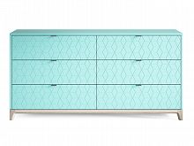 комод case №3 остветлённый дуб / мятный / гравировка 3 в Нижневартовске