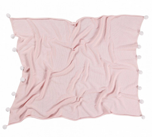 плед с помпонами розовый в Нижневартовске