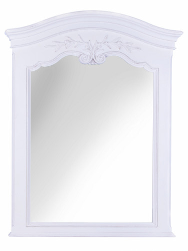 зеркало классическое прямоугольное белое с декором марсель в Нижневартовске