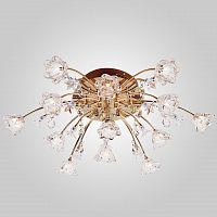 потолочная люстра eurosvet 4928/13 золото/бело-голубой в Нижневартовске