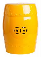 столик-табурет желтый керамический garden stool в Нижневартовске