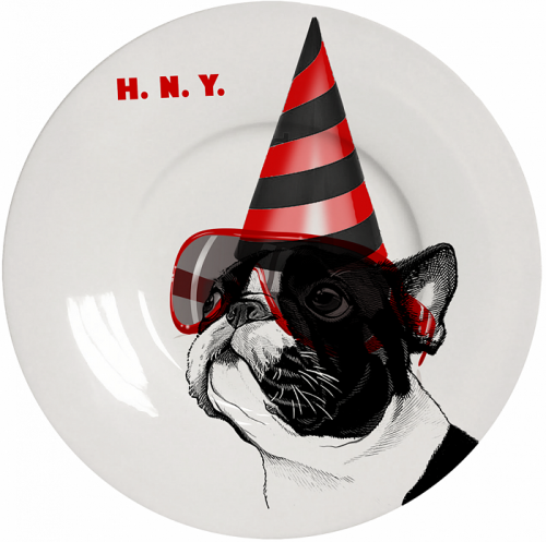 тарелка новогодний щенок. №4 в Нижневартовске