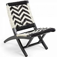 heane кресло из дерева манго черно/белого цвета от la forma (ex julia grup) в Нижневартовске