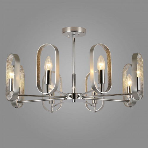 потолочная люстра eurosvet maglia 60077/8 хром в Нижневартовске