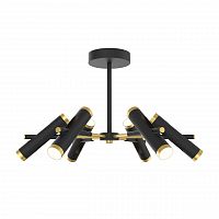 потолочная светодиодная люстра favourite duplex 2324-12u черная в Нижневартовске