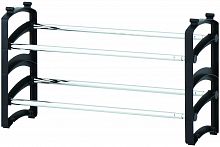 этажерка для обуви unistor duo двух ярусная раздвижная. полка-подставка для обуви в Нижневартовске