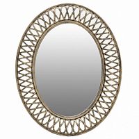 зеркало золотое овальное в плетеной раме в Нижневартовске