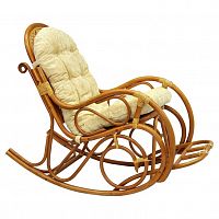 кресло-качалка indo classik (бежево-золотой) в Нижневартовске