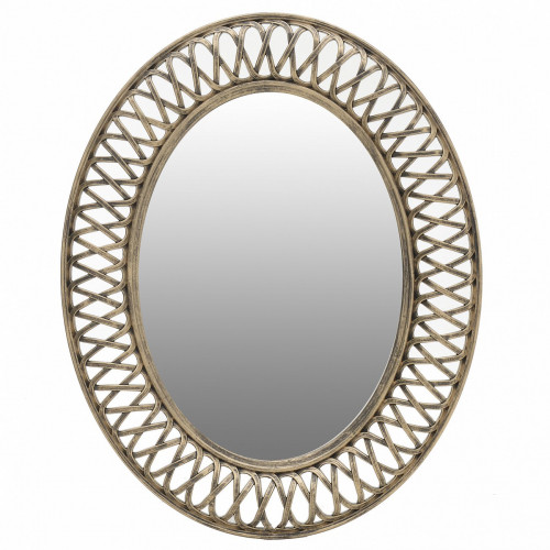 зеркало золотое овальное в плетеной раме в Нижневартовске