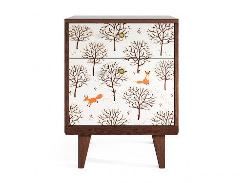 прикроватная тумба thimon дуб с принтом деревья в Нижневартовске