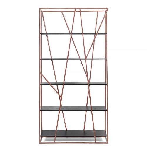 стеллаж powell copper черный дуб в Нижневартовске