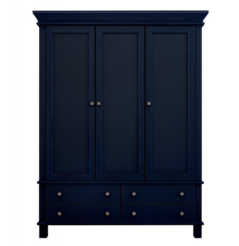 шкаф трехстворчатый jules verne синий в Нижневартовске