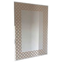 зеркало прямоугольное с бежевым принтом ридл-1 в Нижневартовске