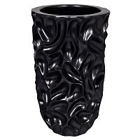 кашпо для цветов жемчужно-черное 30х30х48 см в Нижневартовске