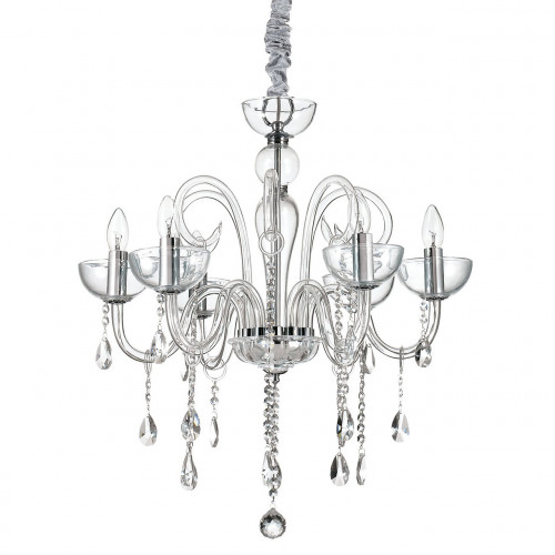 подвесная люстра ideal lux canaletto sp6 trasparente в Нижневартовске