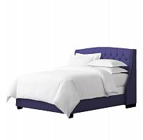 кровать hugo 90х200 велюр cиний р в Нижневартовске