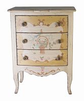 комод бежевый малый с росписью ботаника country corner в Нижневартовске