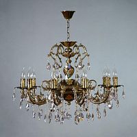 подвесная люстра ambiente alicante 8888/10 pb tear drop бронза в Нижневартовске