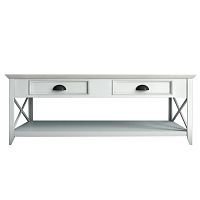 стол журнальный palermo с ящиками белый в Нижневартовске