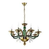 дизайнерская подвесная люстра odeon light rocca 3926/8 золото в Нижневартовске