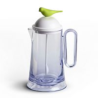 кувшин sparrow с ложкой, белый с зеленым в Нижневартовске