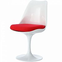 стул eero saarinen style tulip chair красная подушка в Нижневартовске