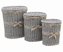 набор корзин stella 3 шт. серого цвета в Нижневартовске