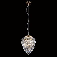 подвесной светильник crystal lux charme sp3+3 led gold/transparent в Нижневартовске