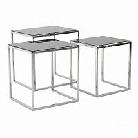 набор столов silver cube серебристый в Нижневартовске