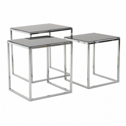 набор столов silver cube серебристый в Нижневартовске