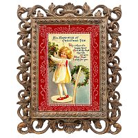 репродукция старинной рождественской гравюры happy в Нижневартовске