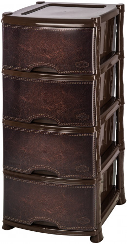 комод 4-х секционный 40х47х94 см violet кожа в Нижневартовске