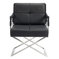 кресло aster x chair кожа черное в Нижневартовске