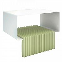 тумбочка прикроватная бело-зеленая tesla-с в Нижневартовске