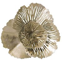 настенный декор цветок серебристый 298х298х95см в Нижневартовске