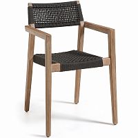 corvette кресло акация белая веревка темно-серый от la forma (ex julia grup) в Нижневартовске