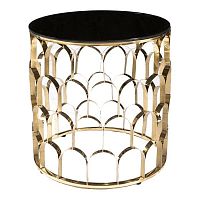 стол кофейный sharme золотой, чёрный в Нижневартовске