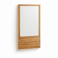 зеркало прямоугольное настенное бежевое воскресенье от la forma (ex julia grup) в Нижневартовске