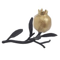 подсвечник декоративный золотой гранат на ветке, 19 см в Нижневартовске