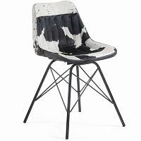 стул металлический tribu кожа черный белый cc0346p60 от la forma (ex julia grup) в Нижневартовске