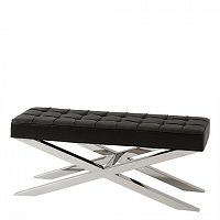 скамейка beekman place от eichholtz черный/темный хром в Нижневартовске