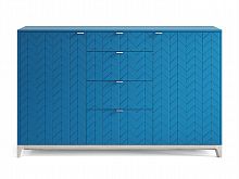 комод case №4 беленый дуб / сапфировый / гравировка 1 в Нижневартовске