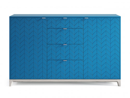 комод case №4 беленый дуб / сапфировый / гравировка 1 в Нижневартовске