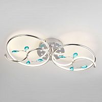 потолочная светодиодная люстра eurosvet venera 90131/2 хром в Нижневартовске