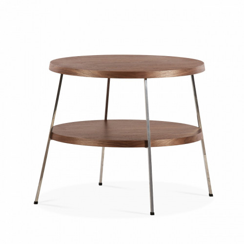 стол кофейный two top хром, коричневый в Нижневартовске