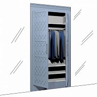 гардероб встраиваемый портленд без уголков васильковое поле в Нижневартовске