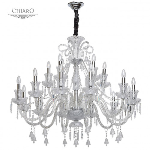 подвесная люстра chiaro барселона 313012418 хром в Нижневартовске